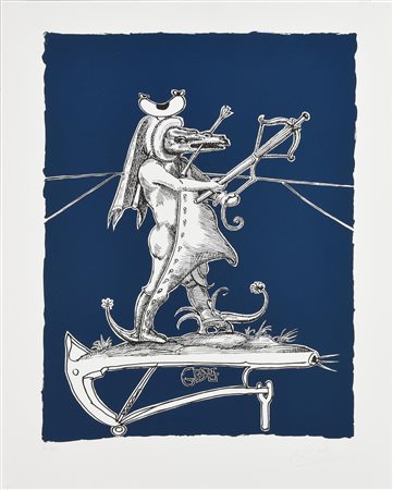 Salvador Dali' (1904 - 1989) PANTAGRUEL'S COMICAL DREAM litografia, cm 75x55;...