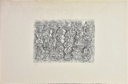 Massimo Campigli (1895 - 1971) FOLLA DI DONNE, 1959 litografia su carta...