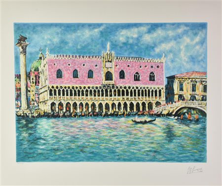 Giovan Francesco Gonzaga (1921 - 2007) PALAZZO DUCALE serigrafia su carta...