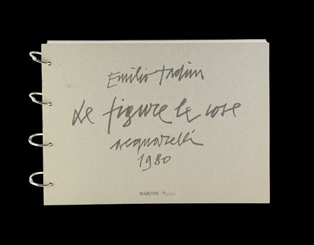 Emilio Tadini LE FIGURE LE COSE. ACQUARELLI, 1980 album contenente 92...