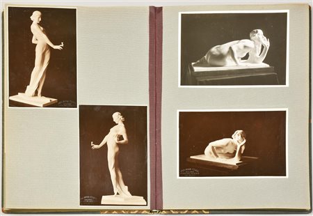 ALBUM FOTOGRAFICO contenente 39 fotografie delle sculture di Cesare Ravasco...