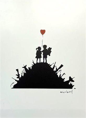 Banksy (after) “Kids on gun”