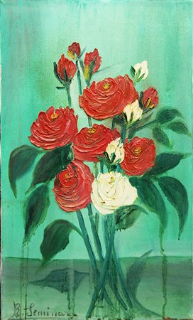 R. SEMINARA "Mazzo di fiori", anni 80