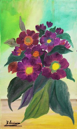 R. SEMINARA "Mazzo di fiori", anni 80
