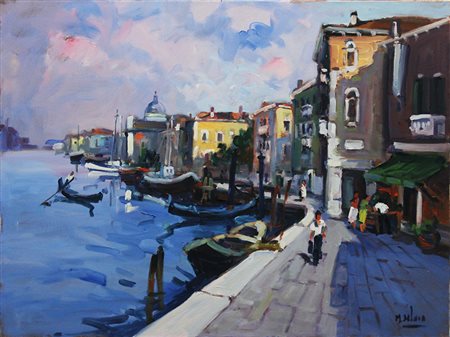 M. DE LUCA, "Paesaggio Veneziano", anni '80