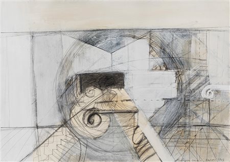 Tino Vaglieri (1929-2000)  - Studio per casa, 1964