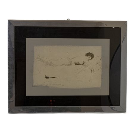 UGO ATTARDI (Genova, 1923 - Roma, 2006) 
Nudo di donna 1967
lito su carta 30x 43,5