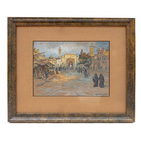  
Scorcio di città araba 1932
dipinto ad acquarello su carta 23,5 x 32,5 cm