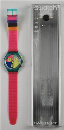 SWATCH CHRONO, 1992 mod. FLASH ARROW, cod. SCL100 anno 1992 Completo di...