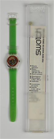 SWATCH CLEAR TECH, 1988 mod. DISQUE ROUGE, cod. LK114 anno 1988 Completo di...