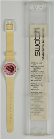 SWATCH WAIKIKI BEACH,1988 mod. WHITE LADY, cod. LW119 anno 1988 Completo di...