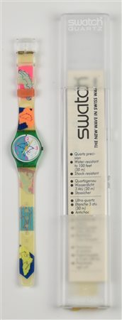 SWATCH BEACH GRAFFITI, 1991 mod. HULA, cod. LL108 anno 1991 Completo di...