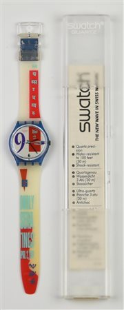 SWATCH PRESS RELEASE, 1991 mod. BOLD FACE, cod. GN112 anno 1991 Completo di...