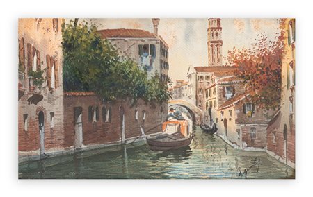 ANONIMO - Senza Titolo (Gondola a Venezia)