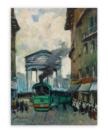 CIRANO CASTELFRANCHI (1912-1973) - Milano. A Porta Ticinese