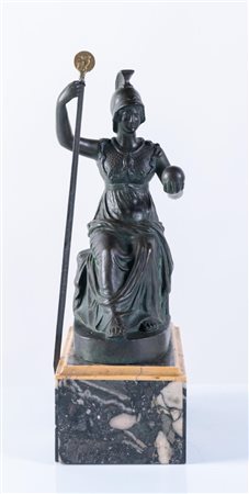 Fonditore del XIX secolo. Figura di Atena Pallade.