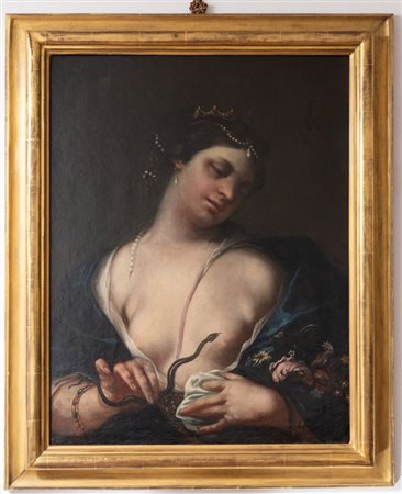 Maestro emiliano del XVII secolo, Cleopatra con l'aspide.