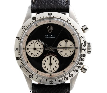 ROLEX  Daytona Cosmograph: Orologio da polso acciaio ref. 6239 quadrante Paul Newman 1969 