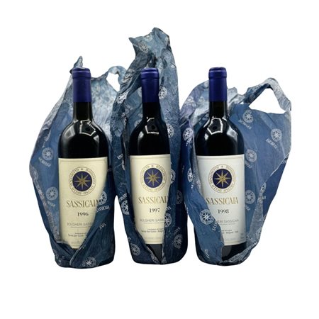  
Tenuta San Guido, Sassicaia 1996-1997-1998
Italy-Tuscany 0,75