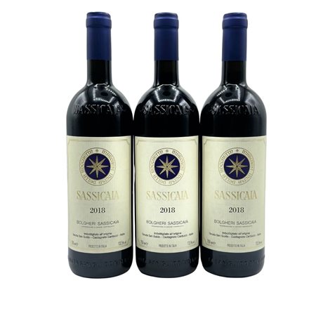  
Tenuta San Guido, Sassicaia 2018
Italy-Tuscany 0,75