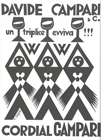 Poster di Fortunato Depero, Davide Campari