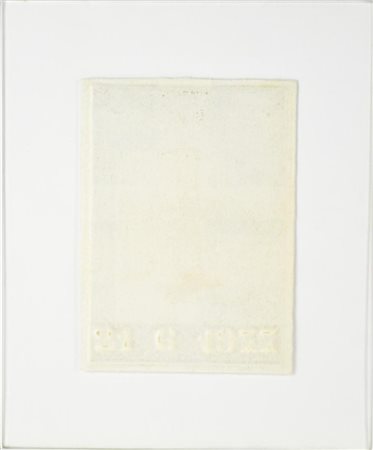 Enzo Bersezio BIOGRAFICO - 21 6 1977 tecnica mista su carta, cm 13,5x9,5 sul...