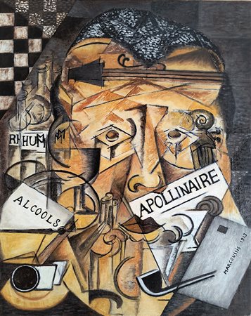 Louis Marcoussis, 'Portrait de Apollinaire', 1913