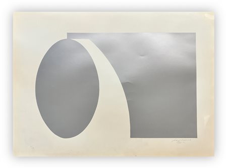 LORENZO PIEMONTI (1935-2015) - Strutture (colore grigio su fondo bianco), 1968-1972
