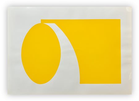 LORENZO PIEMONTI (1935-2015) - Strutture (colore giallo su fondo bianco), 1968-1971