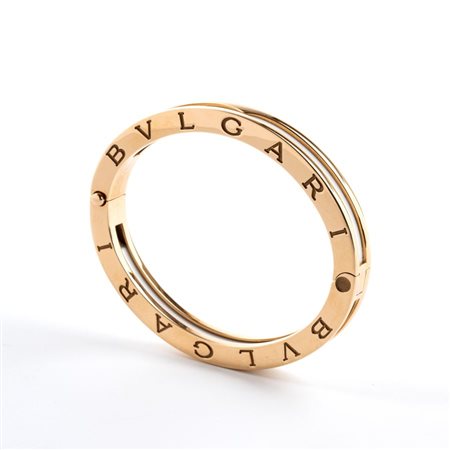 BULGARI  
Collezione B.zero1: bracciale rigido in oro e ceramica    
 