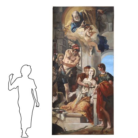 Martirio di sant'Agata copia da Domenico Tiepolo, 20° secolo