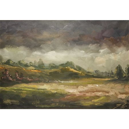 Giovanni Izzo (Milano 1945)  - Paesaggio, 1965