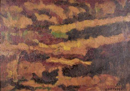 SARTORELLI LENCI Povoledo 1926 Palude olio su masonite 50x70 firma in basso a...