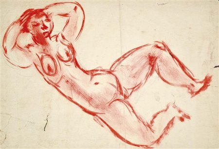 SPAZZAPAN LUIGI Gradisca d'Isonzo 1890 - Torino 1958 Nudo 1930 ca. disegno ad...