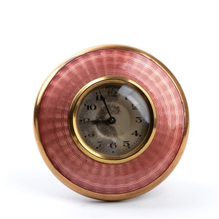  Orologio da tavolo Art Déco con smalti. Anni '20 - '30 