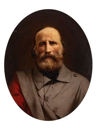 Luigi Crosio (Torino 1835-1916)  - Ritratto di Giuseppe Garibaldi