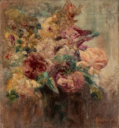 Adolfo Feragutti Visconti (Pura 1850-Milano 1924)  - Rose