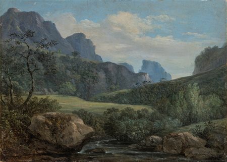 Pietro Ronzoni (Sedrina 1781-Bergamo 1862)  - Valle bergamasca, 1828