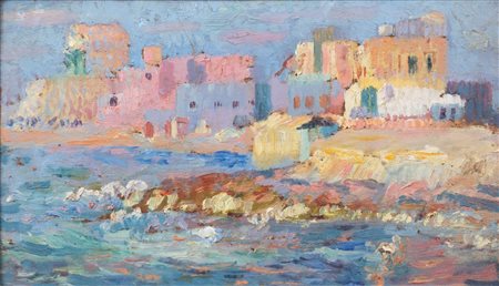 Mohamed Naghi (Alessandria d'Egitto 1888-1956)  - Marina mediterranea