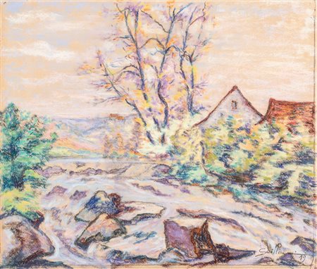 Jean-Baptiste Armand Guillaumin (Parigi 1841-Orly 1927)  - Le Moulin Bouchardon, Crozant, 1919