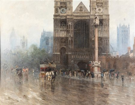 Paolo Sala (Milano 1859-1924)  - Broad Sanctuary (Londra), 1902