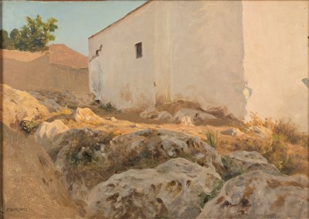 Stefan Aleksander Bakalowicz (Varsavia 1857-Roma 1947)  - Casale assolato