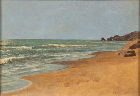 Stefan Aleksander Bakalowicz (Varsavia 1857-Roma 1947)  - Spiaggia assolata