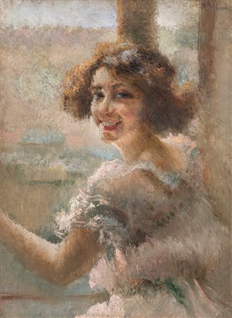 Giuseppe Maldarelli (Napoli 1885-1958)  - Ritratto femminile