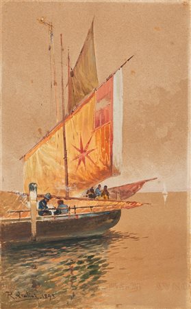 Rocco Lentini (Palermo 1858-Venezia 1943)  - Pescatori, 1898