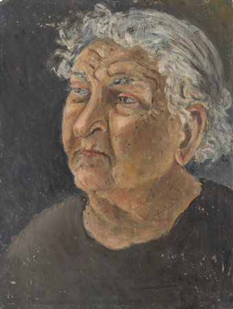 Concetto Maugeri (Catania 1919-Roma 1951)  - Ritratto di donna, 1935