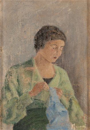 Concetto Maugeri (Catania 1919-Roma 1951)  - Cristina in attesa di Anna, 1938