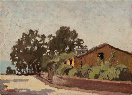 Ferruccio Piovano (Cambiano 1890-Torino 1980)  - Santa Margherita Ligure, 1957