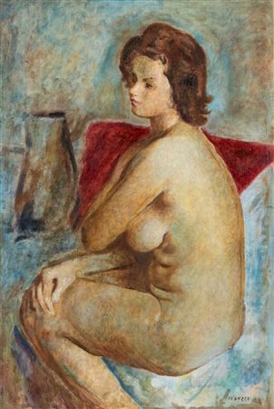 Cesare Peruzzi (Montelupone 1894-Recanati 1995)  - Nudo femminile