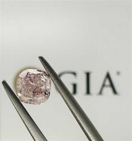 DIAMANTE 0,89 CT NATURAL FANCY CHIARO ORANGY ROSA - GIA - F30202